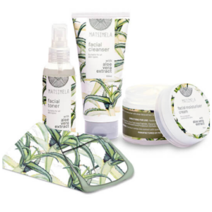 Aloe promo with FREE Toner and discounted Facial Cleansing Cloth
